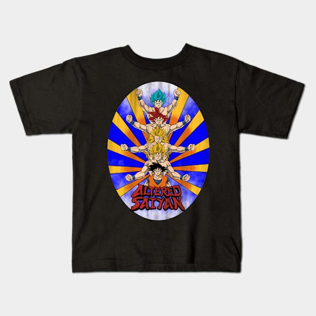 Altered Saiyan Kids T-Shirt by Eman